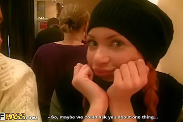 Denis, Eric And Mayola In Redhead Slut In Public Toilet Fuck - porn video