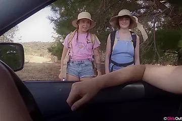 Pixie Faye And Eva May In Eva, Juniper, Juno, Luci, Pixie - Out Bush Pt 1 - porn video