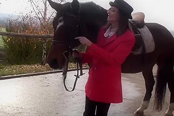 Classy Mama Playing With Herself In A Barn With Judi - porn video