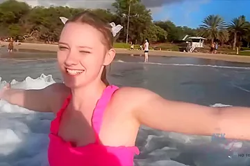 Melody Marks In You Fuck Melody On The Bluff, And Cum On Her Face And Tits - porn video