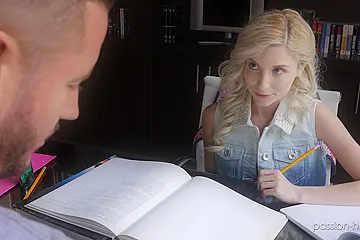little student 18+ wants her tutor's big cock - porn video