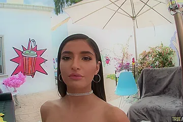 Emily's appetizing ass gets a hard dick - porn video