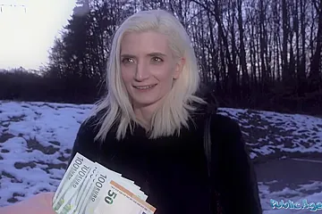 Public Agent Pretty skinny student 18+ receives facial - porn video