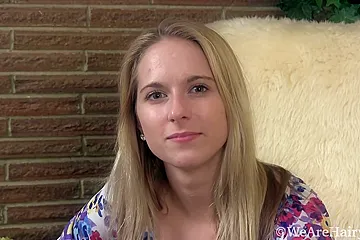 Naomi Strips Naked While Giving An Interview - porn video