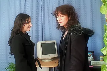 Older Slut Takes On A Bit Of Pussy Pie With Kristin And Harrietta - porn video