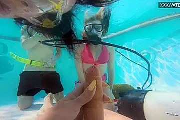 Eva Sasalka And Jason Being Watched Underwater Fucking - porn video
