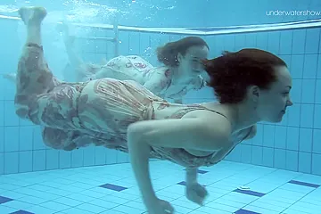 Two Dressed Beauties Underwater Netrebko And Poleshuk - porn video