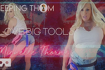 Michelle Thorne - I Love Big Tools Hard Colour; Huge Tits Blonde Solo - porn video
