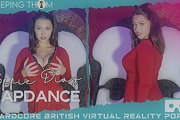 Effie Diaz - Lapdance; Big Tits British Amateur Striptease - porn video