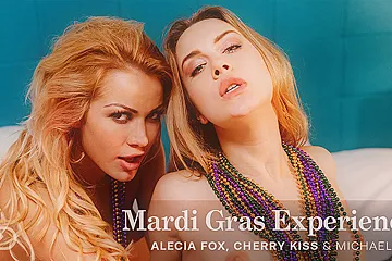 Alecia Fox, Cherry Kiss And Mardi Gras - Incredible Sex Clip Missionary Craziest Only Here - porn video