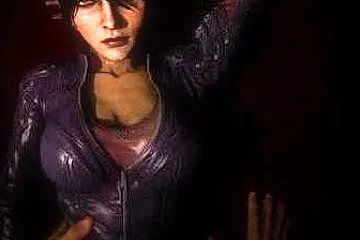Morrigan In Purple Leather Getting - porn video