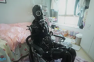Latex 014 Rubber Girl Wheelchair - porn video