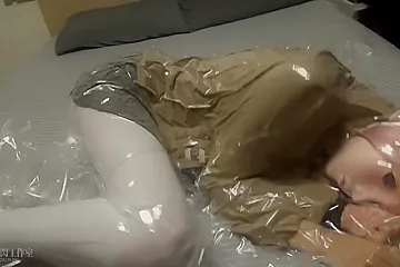 Breathless 022 Three Time Vacuum Bag Kigurumi+bedquilt+ - porn video