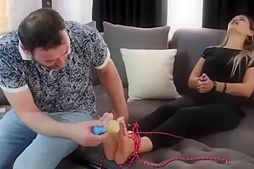 Bound And Tickled Feet Challenge - porn video