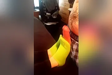 Fucked My Lovely Green Socks The Other Night - porn video