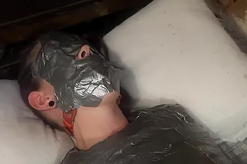 Mumification And Blindfold With Duct Tape - porn video