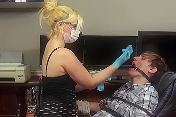 Dentist Bondage Blowjob - porn video