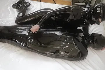 Slave Boy In The Rubber Bag Tease - porn video