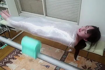 Machine Mummification Self Bondage - porn video