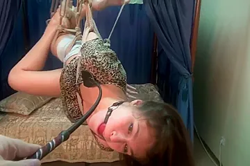 Roxanna - Shibari Suspension Hogtie - porn video