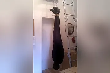 Suspension Bondage In Pantyhose - porn video