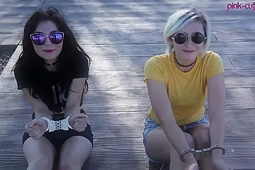 2 Girls Handcuffed At A Sherton Hotel - porn video