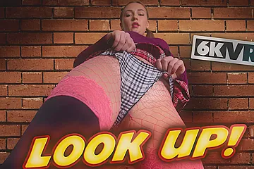 Look Up! - Panty Close Up Fetish Stockings Babe - Jenny Wild - porn video