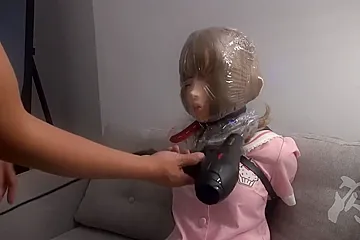 Latex Breathplay With Rubber Masks - porn video