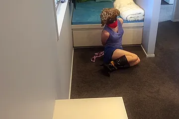 Masked Girl Tied Up And Gagged - porn video