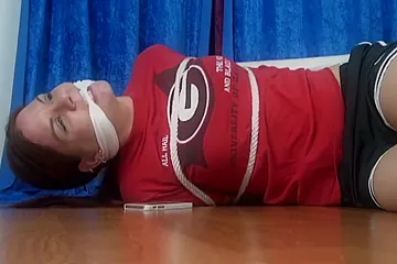 Babysitter Coed Tied And Trying For Phone - porn video