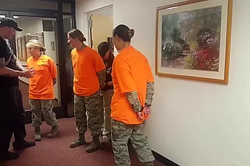 Military Girl Tied Up - porn video