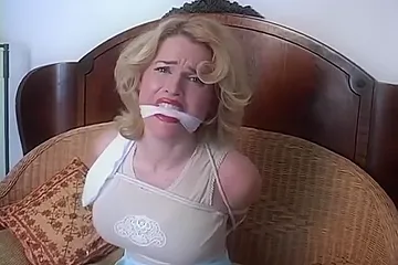 Busty Blond Roped And Cleave-gagged - porn video