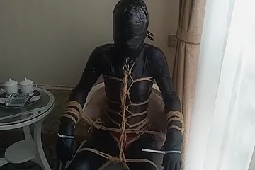 Latex Bondage In A Closet - porn video