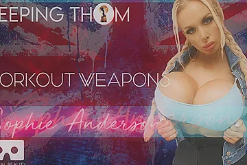 Sporty Sophie Workout Weapons - Human Barbie Bimbo With Huge Fake Tits Solo - Sophie Anderson - porn video