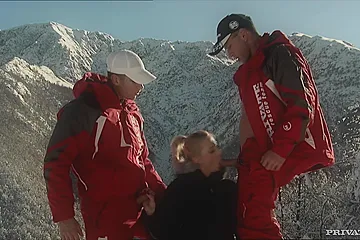 Two Ski Patrol Members Shove Their Way Into The Holes O - porn video