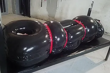 Inflatable Rubber Sleepsack - porn video