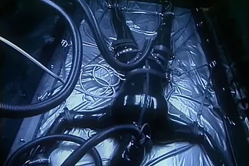 Latex Suit Spreadeagle Remote Controlled - porn video