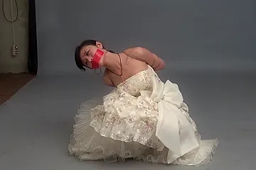Tied Up In Wedding Dress - porn video