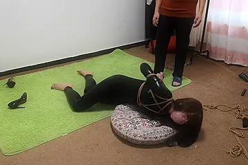 Chinese Bondage - Black Latex - porn video