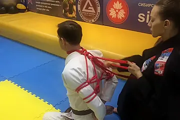 Boy Get Tied By Karate-woman - porn video