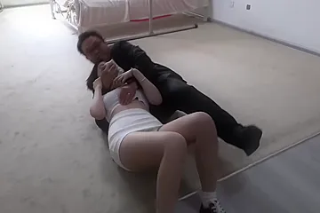 Ballgag Step sisters Hogtied P1 - porn video