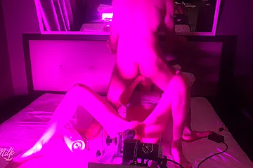 Skinny Amateur teen Shakes Moans And Cums By Sex Machine And Then She Gets Mouth Fucked (18+) - porn video