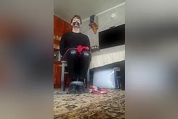 Cute Boy In Leather Pants - porn video