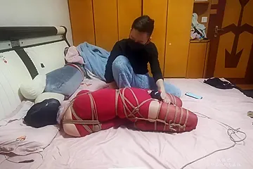 Chinese Breathplay Bondage - porn video