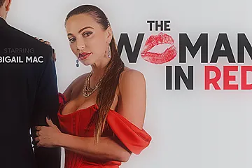 The Woman In Red - High Class Sexy Pornstar In A Red Dress With Abigail Mac - porn video