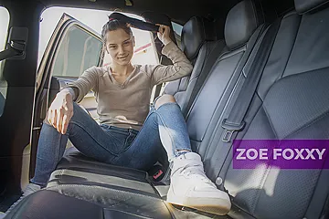 Brunette teen Backseat Fucking - Zoe Foxxy (18+) - porn video