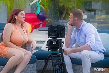 Busty Pornstar Natasha Nice Takes An Ass Pounding During An Interview P1 - porn video