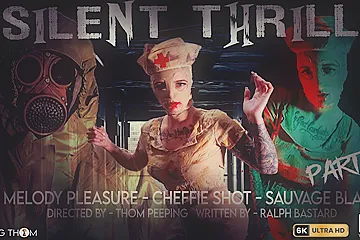 Silent Thrill Vr Part 02 - Cheffie Shot, Sauvage Black And Melody Pleasure - porn video