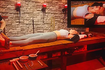 Brutal Tickle Torment On Medieval Rack - porn video