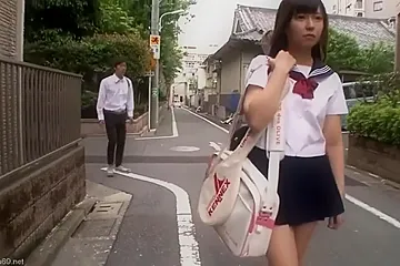 Very Hot Censored Clip With Shy Japanese schoolgirl (18+) - porn video